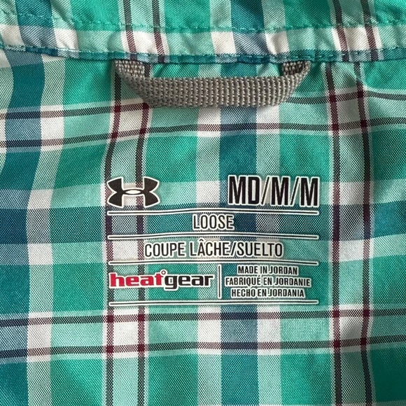 UNDER ARMOUR Men’s Heatgear Button-Down Shirt (Size M) - Picture 9 of 11